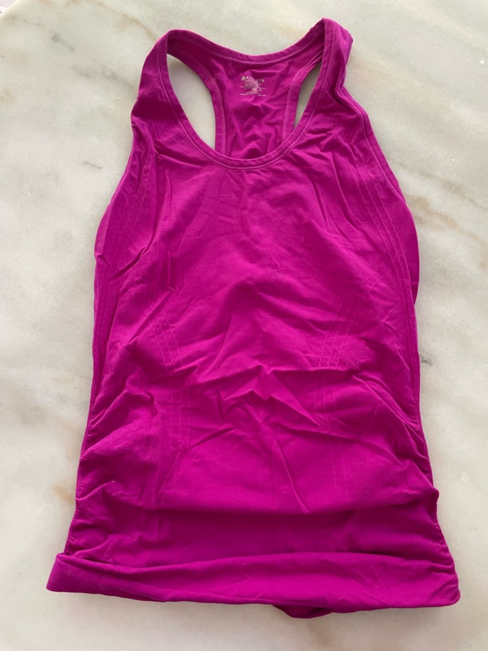 Athleta Magenta Racerback Tank Top seamless size XS